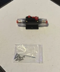 Red Wolf 100 Amp Car Circuit Breaker with Manual Reset Black Red - Picture 1 of 5