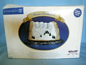 DEPT 56 AMERICAN PRIDE ~ 2003 ~ MOUNT RUSHMORE ~ DENKMAL MIT MARMORSOCKEL ~ NEU IM KARTON - Bild 1 von 7