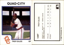Troy Giles 1987 ProCards #1097 Card *AutographDen*