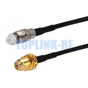 SMA Female to FME Female Jack Connector RF Pigtail Jumper RG174 Coaxial Cable - Picture 1 of 4