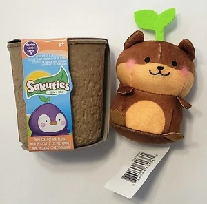 Mini Peluche Coleccionable Sakuty CHARLIE la Ardilla Marrón 4" S2 - ¡Crece una Sonrisa! - Imagen 1 de 2