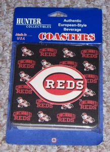 Hunter Collectibles MLB Baseball CINCINNATI REDS Beverage Coasters ..New - Picture 1 of 3