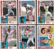 1984 Topps TIFFANY Team SET Lot of 27 Cincinnati REDS NM/MT CONCEPCION CEDENO 