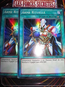 YU-GI-OH! SUPER RARE SR ARME RITUELLE LOT DE 2 (PLAYSET) THSF-FR050 MINT ED 1 - Picture 1 of 1