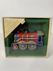 Vintage Hallmark The Locomotive Metal Christmas Ornament with original Box Train - Picture 1 of 5