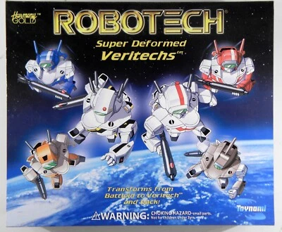 2001 Robotech Super Deformed Veritech 6 pack RARE Toynami Clear Edition - Image 1 of 4
