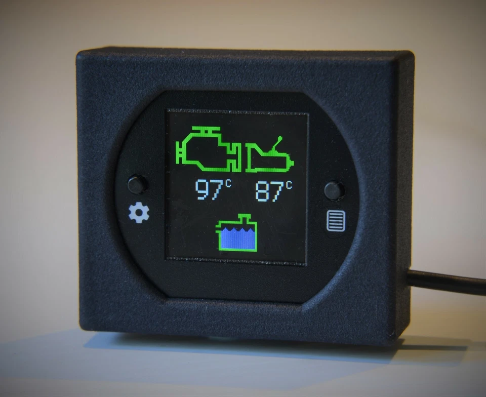 Engine & Transmission temperature, coolant level alarms - dash gauge - Image 1 of 4