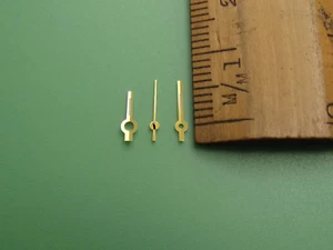1 SET Gold Plated RLX Diamond Cut Watch Hands Cal 2030 2035 2130 2135 2230 2235 - Picture 1 of 4