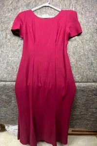 Watters & Watters Womens Dress Red Size 14 Made In USA - Picture 1 of 10