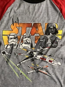 Boys Star Wars Short Sleeve Long Pant Pajamas Size 10 - Picture 1 of 7