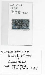Scott #US E-2 1888 10 Cent Sonderversand kostenloser USA-Versand - Bild 1 von 2