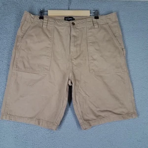 Karl Lagerfeld Carpenter Shorts Adult 38 Tan 10" Baggy Casual Travel Utility - Picture 1 of 10