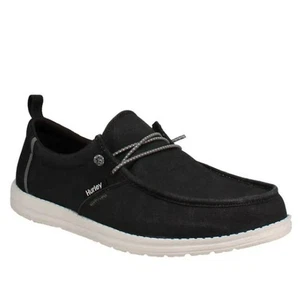 Hurley Laguna Herren Freizeit ultraleicht atmungsaktiv Canvas Schuh schwarz Größe 8 - Bild 1 von 5