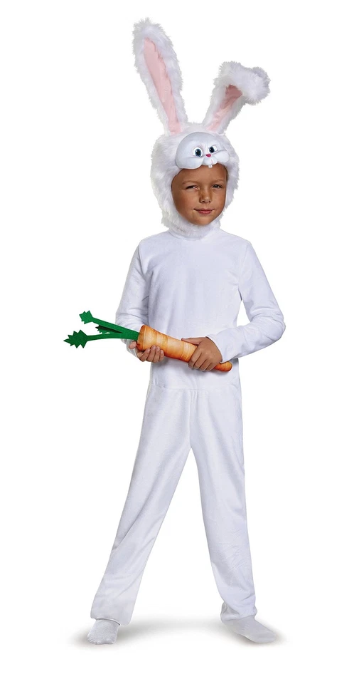 Child's Girls Deluxe The Secret Life of Pets Snowball Rabbit Bunny Costume D1
