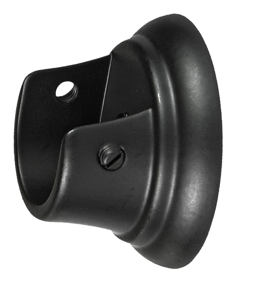 ERREBI 2 SUPPORTI NERI LATERALI PER TUBO TENDA DIAMETRO 20 MM