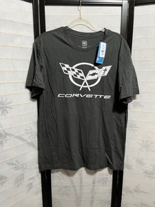 GM Corvette T-Shirt Men’s Medium Black 100% Cotton NWT Official Licensed Tee - Picture 1 of 3