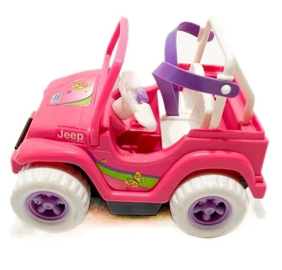 Muñeca Barbie Kelly 1997 Mattel vintage probada ruedas eléctricas rosa Chrysler Jeep 4x4 Foto 1 de 4