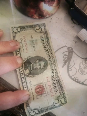 Red Note 5 Dollars 1963 2 Two Dollar Bills 1976 - Image 1 of 4