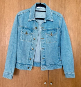 Chaqueta vaquera American Apparel de gran tamaño para mujer talla XS excelente estado - Imagen 1 de 3