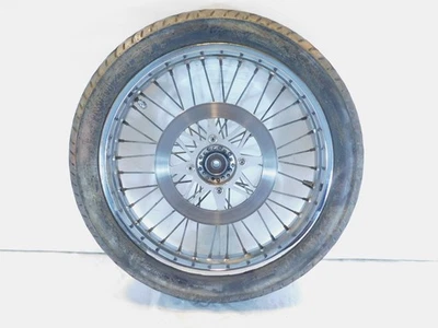 Llanta y rotor de rueda delantera con radios Suzuki Savage 650 LS650 1986-2016 Boulevard S40 Foto 1 de 4