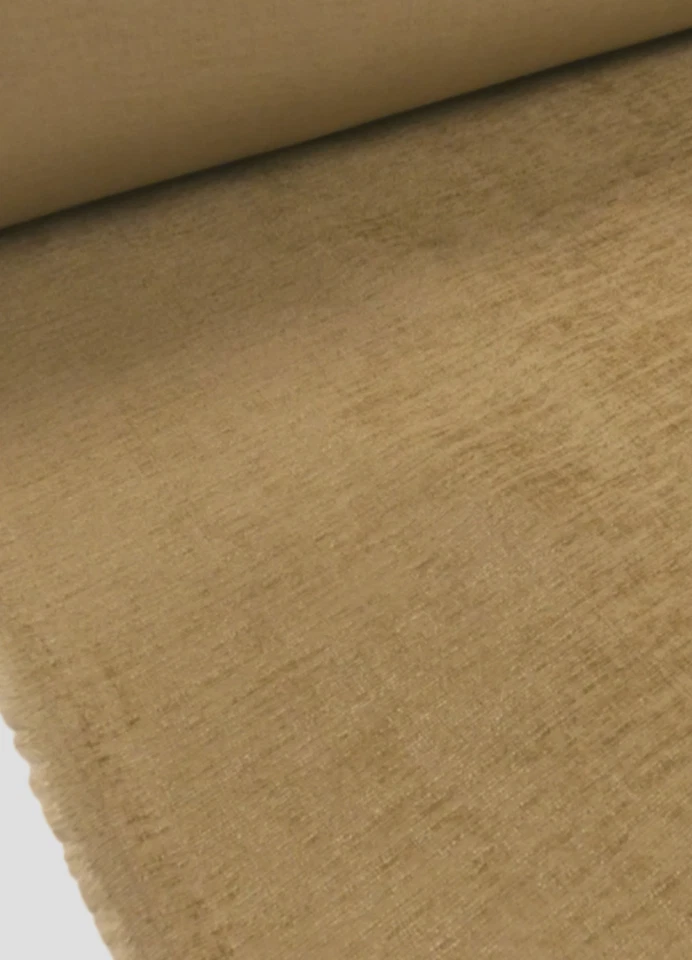 BEIGE Chenille Upholstery Fabric REGENCY SANDSTONE - 10 metre lengths - Image 1 of 3