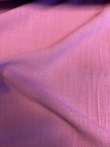 2.5 Metres Azalea Pink Slub Linen & Bamboo Fashion Fabric. - Picture 1 of 3