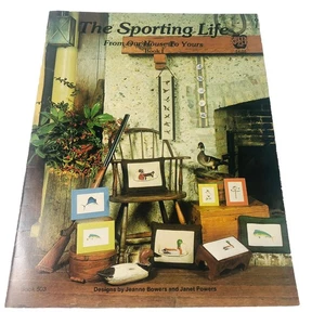 The Sporting Life Vol 1 From Our House to Yours Cross Stitch Green Appl 1978 VTG - Picture 1 of 8