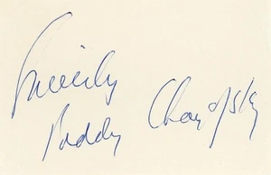 Paddy Chayefsky-Vintage Signed Card (Playwright. 3 Academy Awards) - Picture 1 of 1