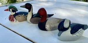 VTG Avon 1984 Colllector Duck Series,Set Of 4 Hand-Painted Porcelain Duck Fig! - Picture 1 of 13