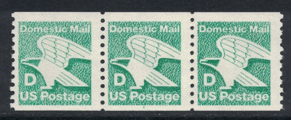 Scott 2112- MNH- Plate Number Strip of 3, #1- D Rate (22c) Eagle- mint PNC3 - Image 1 of 1