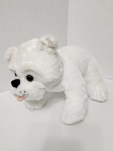CONSTRUYE UN TALLER DE OSOS BULLDOG BLANCO/MARFIL PERRO PELUCHE 16 1/2" LINDO RARO - Imagen 1 de 17