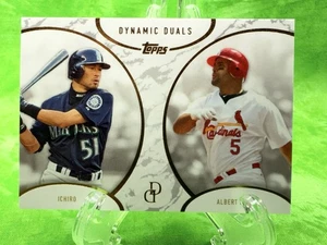 Ichiro Suzuki & Albert Pujols - 2025 Topps Dynamic Duals #5 Mariners Cardinals - Picture 1 of 12