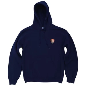 Sudadera con capucha con logotipo bordado del Servicio de Parques Nacionales talla S uniforme azul marino - Imagen 1 de 9