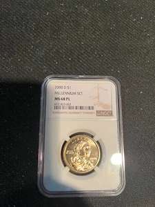 2000 D Sacagawea One Dollar NGC MS68 PL - Millennium Set - Picture 1 of 2