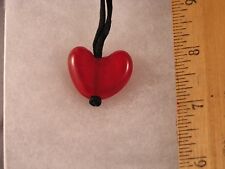 Heart Shaped Handmade Lampwork Bead Glass Pendant GP42