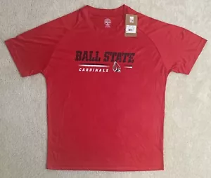 Camiseta de polietileno roja para hombre NCAA Ball State Cardinals talla L - Imagen 1 de 6
