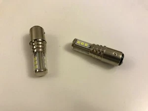 NEW LED UPGRADE 27W BAZ15D 566 21/5W WHITE STOP/TAIL LIGHT BULBS CANBUS*** - Picture 1 of 3