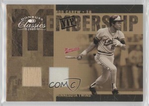 2005 Donruss Classics Membership VIP Combo Materials /25 Rod Carew #MS-29 HOF