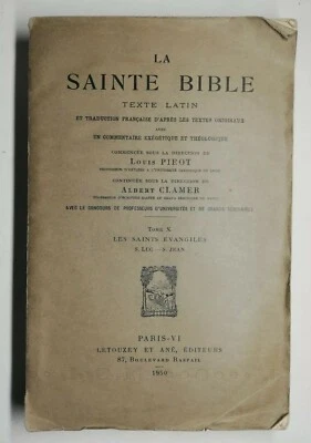 Rare Livre Ancien la Sainte Bible tome X 1950 Letouzey, Ané éditeur Paris  - Photo 1/3