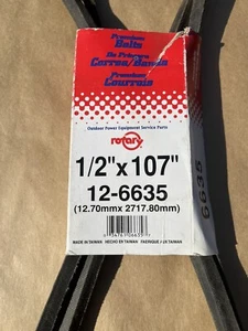 Rotary 12-6635 Premium Black Belt 1/2" x 107" - Picture 1 of 4