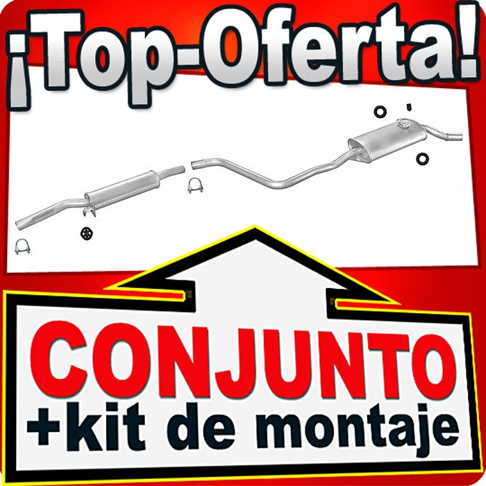 Sistema de Escape para VW Volkswagen Polo 86C 1.0 1.3 MH HK 1984-1990 - Imagen 1 de 1