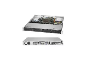 Supermicro Server 5019S-M SuperServer Barebone 4x 3.5" SATA3 bays, 2x GbE ports - Picture 1 of 5