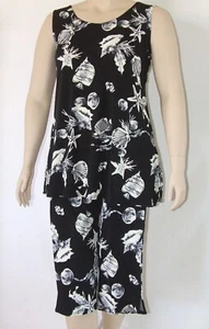 Reise Strick Capri Set, A-Linie Tank, Neu, Jostar Stretchy Bügelfrei Poly/Span 309 W - Bild 1 von 1