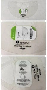 Lot Of 2 VetOne Clinic Clear V1 Collar Cone Dog Canine 10cm Transparent Material - Picture 1 of 1