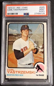 1973 O-PEE-CHEE CARL YASTRZEMSKI #245 PSA 9 O/C PSA 9 SMR $875 POP 8 (221) - Picture 1 of 2