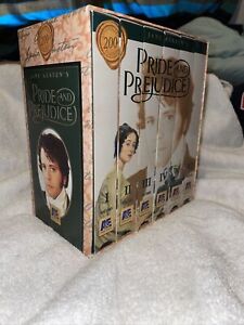 Pride and Prejudice Mini-Series VHS 1996 6 Tape Box Zestaw A&E Home Video