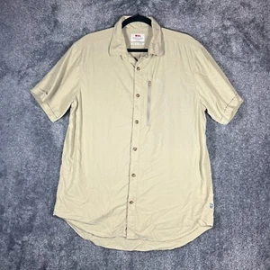 Camicia Fjallraven uomo XL Abisko Hike manica corta vestibilità regolare beige outdoor - Foto 1 di 7