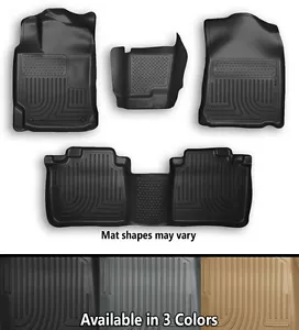 Husky Liners WeatherBeater Front, Rear, Center Hump Floor Mats - Choice Of Color - Picture 1 of 7