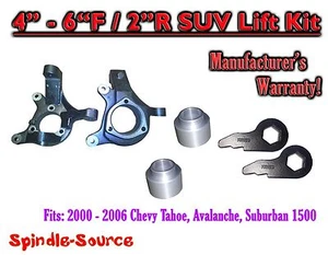 4-6" Lift Kit Spndl Torsion Keys FOR 00 - 06 Chevy Suburban Tahoe Avalanche 1500 - Picture 1 of 1