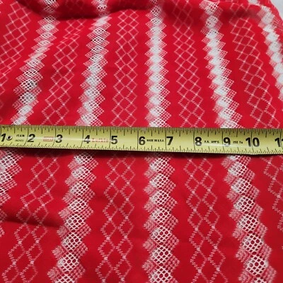 5 yd vintage Valentines Fabric 36" width sheer Lace  light weight polyester - Image 1 of 4